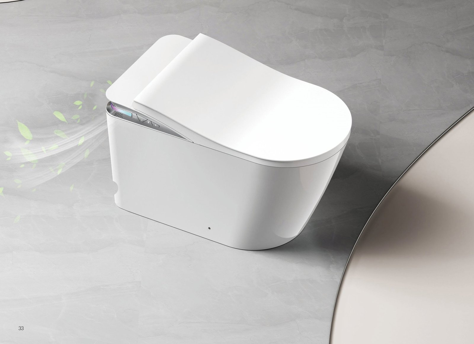 Inodoro inteligente Zephyra en un baño moderno